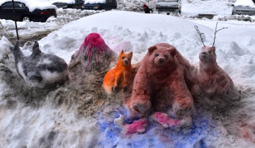 Итоги конкурса снежных фигур "Животные заповедной Камчатки"