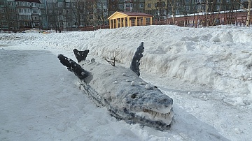 Итоги конкурса снежных фигур "Животные заповедной Камчатки". Фото 22
