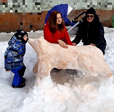 Победители конкурса снежных фигур. Фото 18