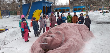 Итоги конкурса снежных фигур "Животные заповедной Камчатки". Фото 8