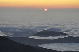 Закат с Кошелевского вулкана. Фото: П. Шпиленок
