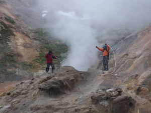 В Кроноцком заповеднике вулканологи изучают процессы восстановления гейзеров после природных катастроф
