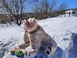 Конкурс снежных фигур «Животные заповедной Камчатки»