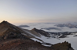 Вид на север с Кошелевского вулкана. Фото: П. Шпиленок