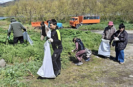 52 мешка с отходами и крупногабаритный мусор вывезли с Озерновских ключей местные жители и рыбопромышленники